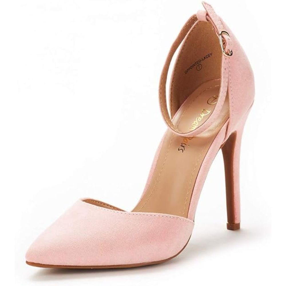 Women's Oppointed Lacey Pump Shoe Pink TPR Rubber Sole